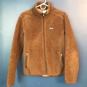 Patagonia Brown Sherpa Zip Up Size L